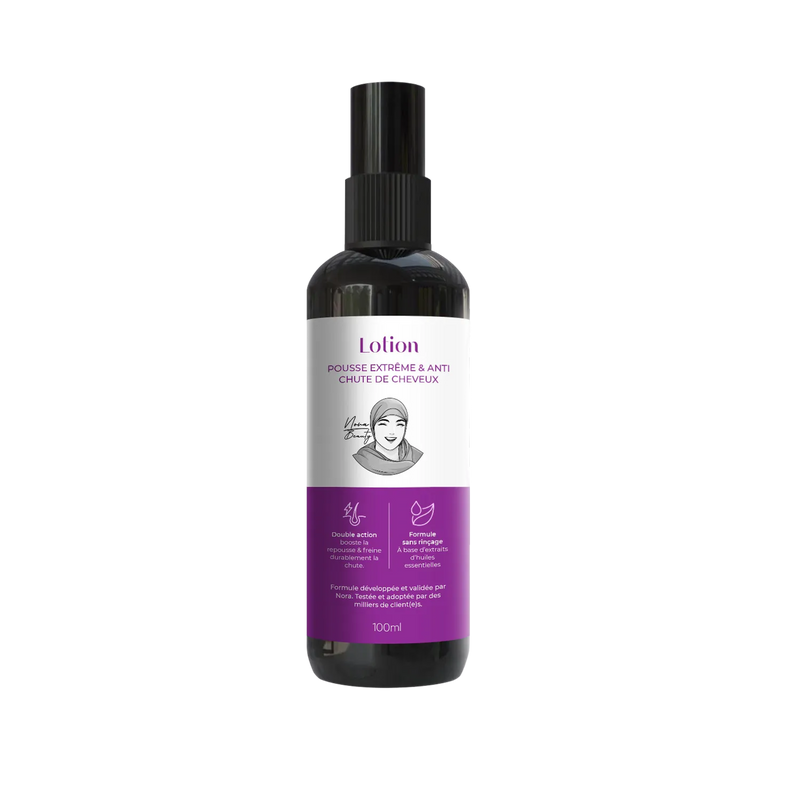 Lotion Pousse Extrême & Anti Chute de Cheveux - 100 ml - Sans Rinçage - Homme - PRE COMMANDE